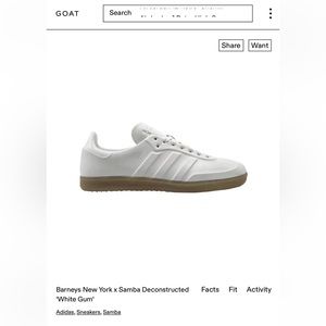 Barneys New York x Samba Deconstructed 'White Gum'